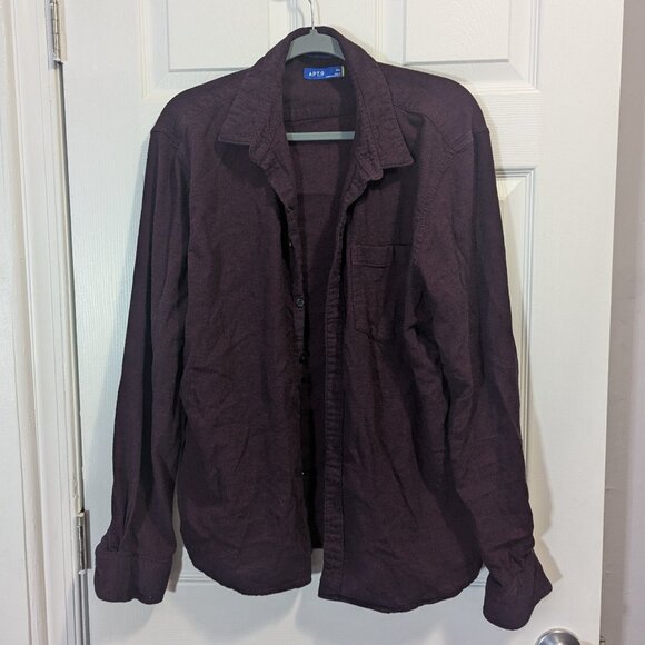 Purple Button Up - Picture 1 of 3